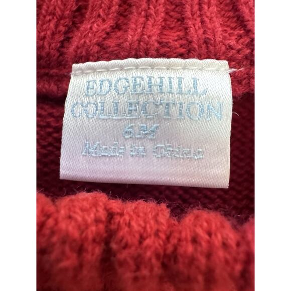 Edgehill Baby Sweater 6 months Red White Reindeer Knit Fair Isle Nordic Holiday - Picture 4 of 4